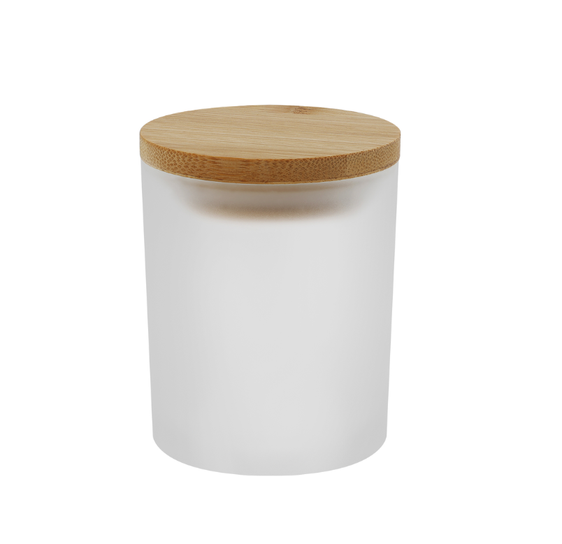 Mr Beam candle jar with bamboo lid (various sizes and colors)