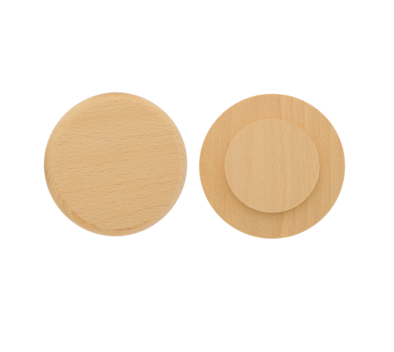 Mr Beam Getränkedeckel, 10cm, Buche, 4er Pack