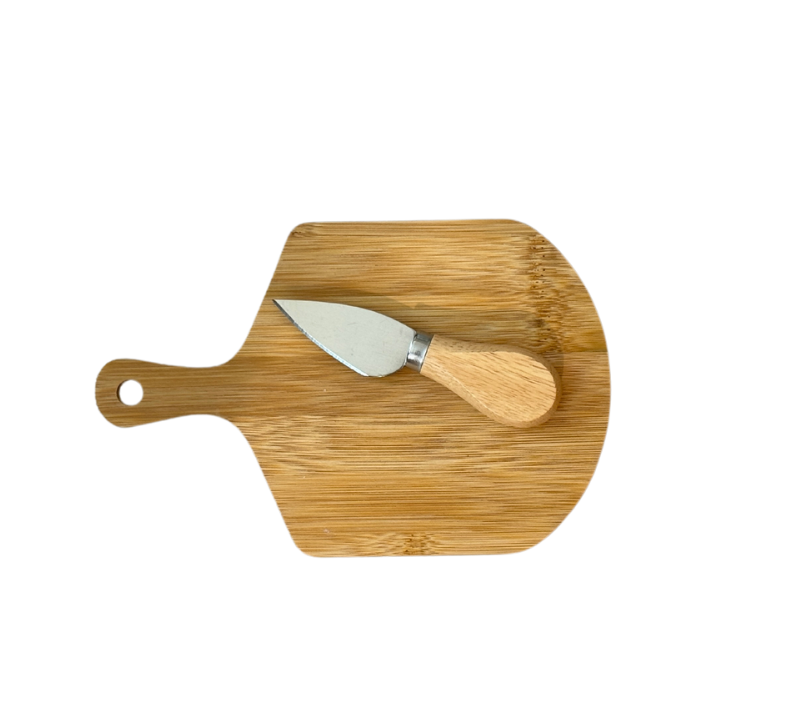 Mr Beam Käsebrett, Bambus mit Messer, 20x13cm