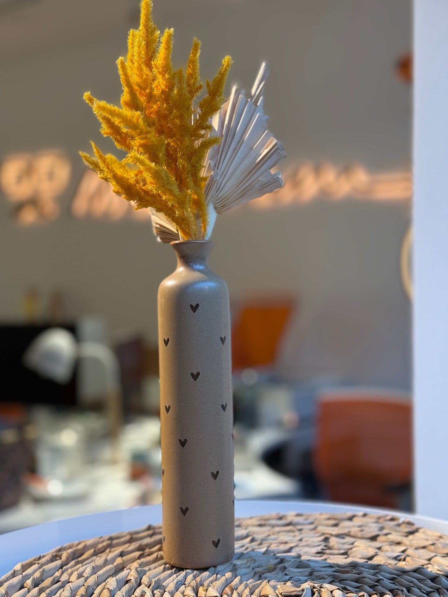 Mr Beam vase, ceramic, brown, 4x21x4cm, pack of 6