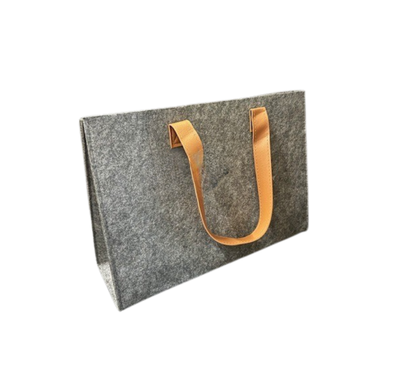 Mr Beam Shopping Bag, rechteckig, Filz mit Henkel, 35x12x25cm