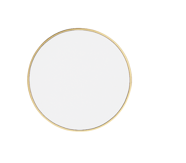 Mr Beam Spiegel mit Goldrand (rund/eckig)