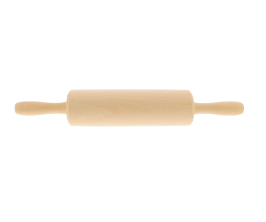 Mr Beam rolling pin, without axle, rolling pin, wood 25 cm, pack of 2