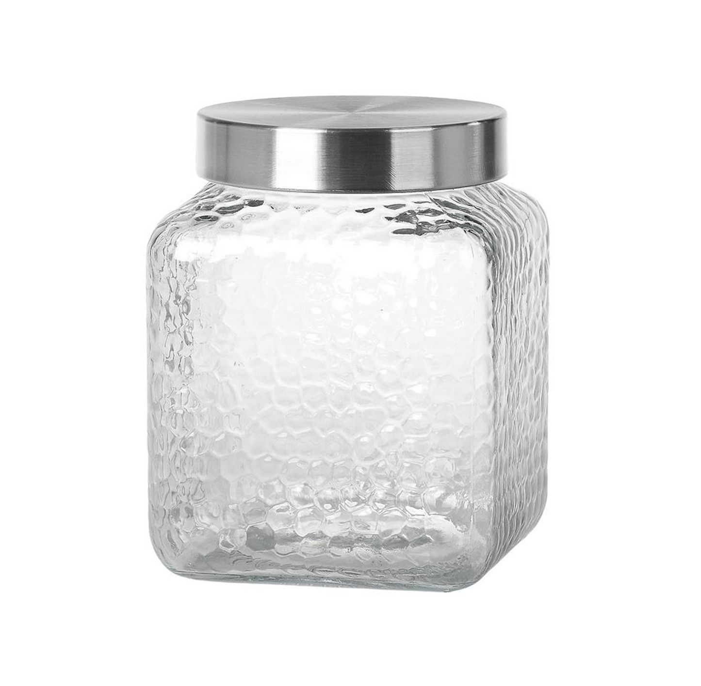Mr Beam storage jar with stainless steel lid, 1350ml, pack of 2
