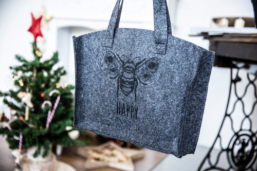 Filztasche mit Gravur