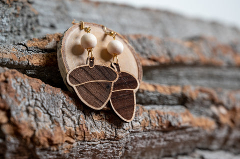 Vollholz Ohrringe