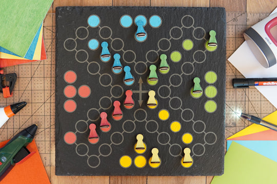 Crafting with slate - a colorful board game