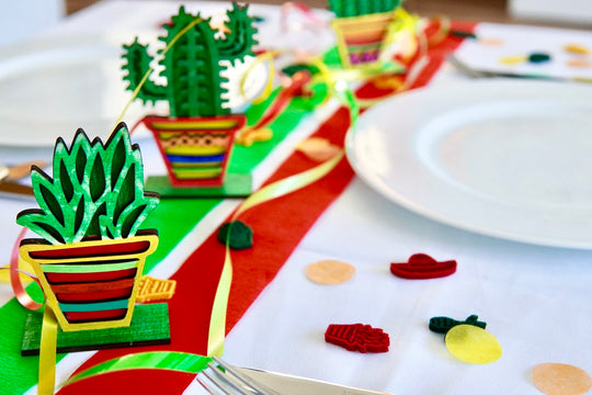 Mexico party decoration - DIY cactus as table decoration