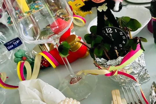 Inspiration for New Year's Eve table decoration