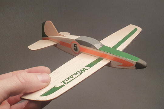 Vorlage zum Basteln eines Balsaholz Wurfgleiter Flugmodell