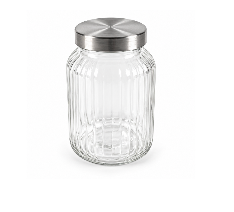 Mr Beam Vorratsglas mit Edelstahldeckel (verschiedene Größen), 2er Pack