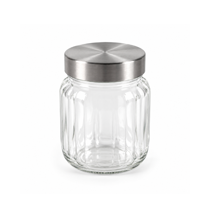 Mr Beam Vorratsglas mit Edelstahldeckel (verschiedene Größen), 2er Pack