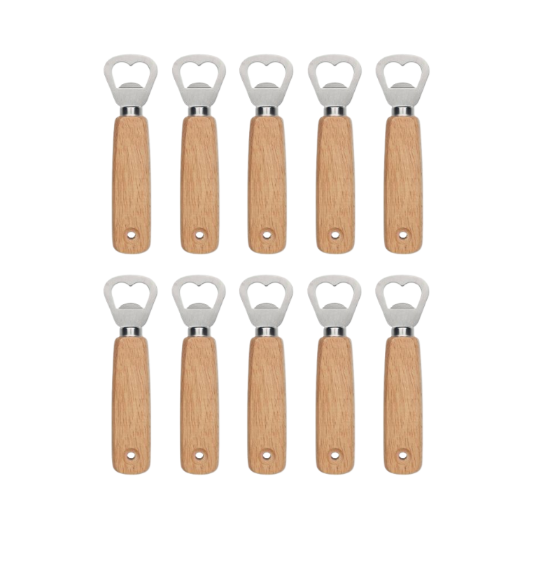 Mr Beam Holz Flaschenöffner, 20er Pack ➡️ Perfekt zum Gravieren – Mr Beam Lasers