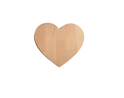 Mr Beam Herzbrett, 20x16cm, 20mm, handmade (Buche/Eiche)