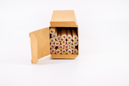 Mr Beam lápices de colores de madera, paquete de 20, para grabar