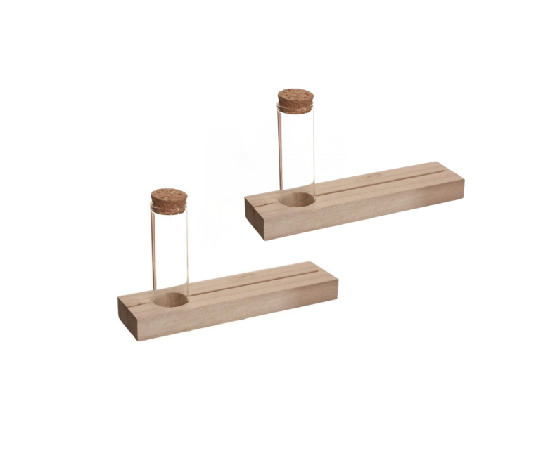 Mr Beam Dekoelement mit Reagenzglas, 20x5x2cm, 2er Pack