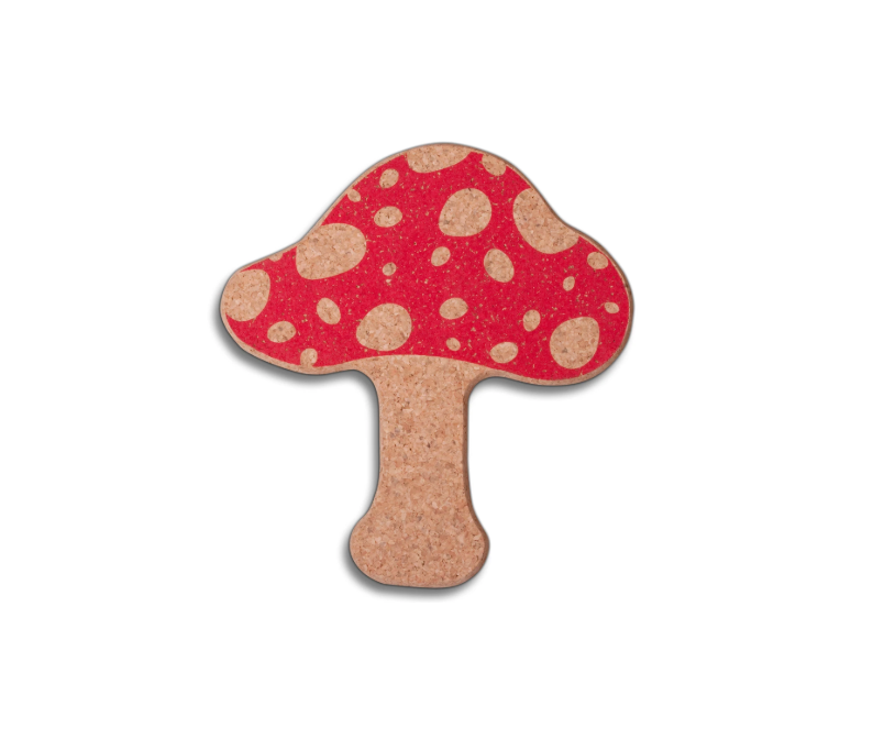 Mr Beam Topfuntersetzer Kork, “Pilz”, 2er Pack