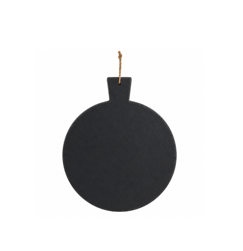 Mr Beam Slate Plate, round, 20cm, 2-pack