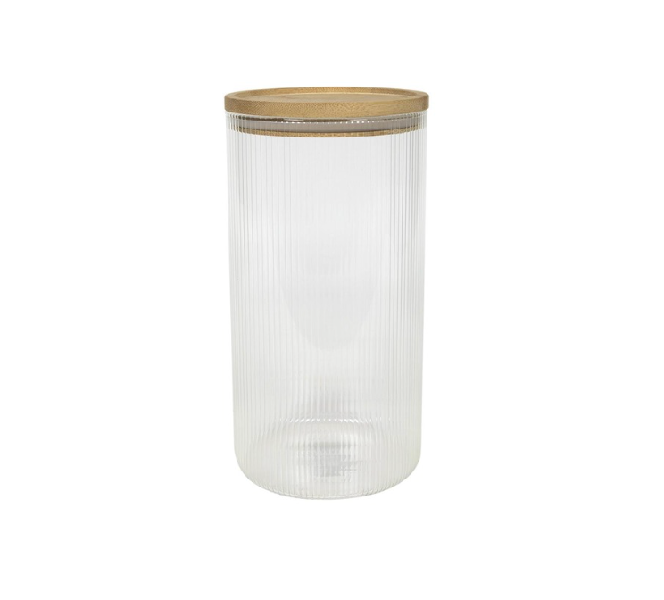 Mr Beam Vorratsglas mit Bambusdeckel, Ø11x22cm
