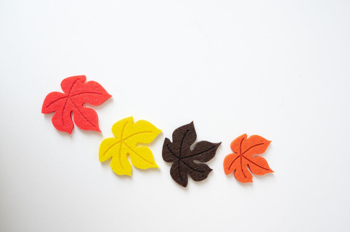 Herbstblätter aus Filz