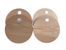 Load image into Gallery viewer, Engraving blank, pack of 2, birthday board round, 20cm diameter, (different types of wood)
