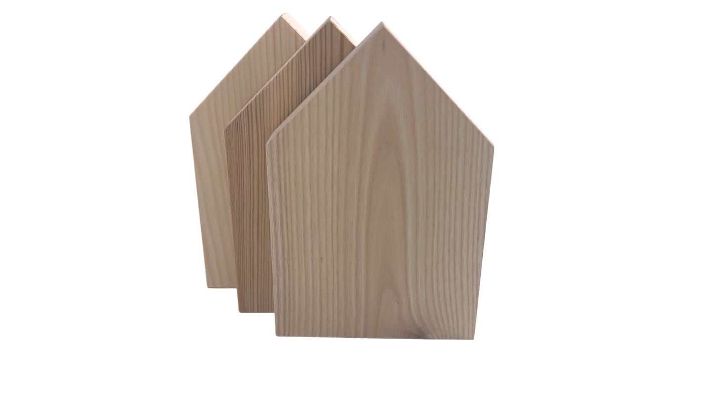 Gravurrohling Holz Haus (verschiedene Holzarten)