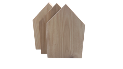 Gravurrohling Holz Haus (verschiedene Holzarten)