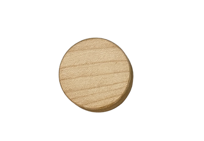 Mr Beam Lienzo redondo de madera en blanco, hecho a mano con imán de neodimio, (paquete de 4)